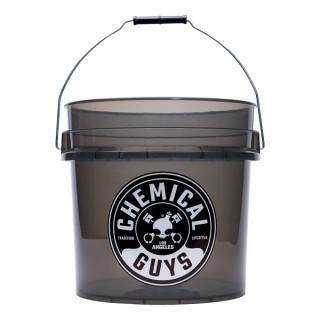 Seau de Détail Transparent Renforcé ACC108 - 4,25 Gal, Smoked Obsidian Black - Chemical Guys