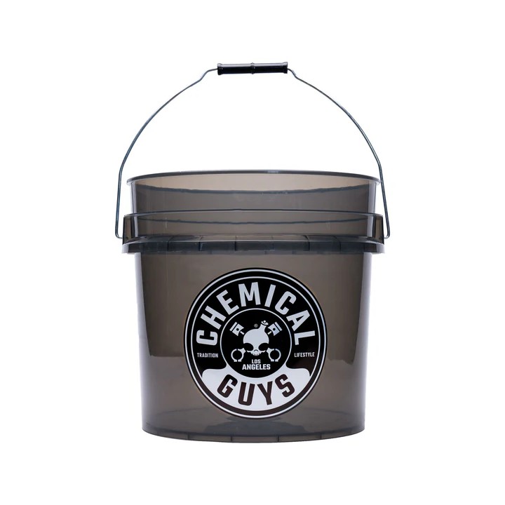 Seau de Détail Transparent Renforcé ACC108 - 4,25 Gal, Smoked Obsidian Black - Chemical Guys