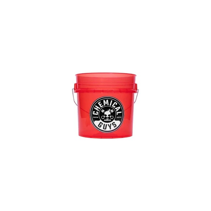 Seau de Détail Transparent Renforcé ACC107 – 4,25 Gal, Red – Chemical Guys