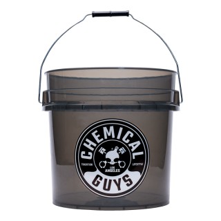 Seau de Détail Transparent Renforcé ACC108 - 4,25 Gal, Smoked Obsidian Black - Chemical Guys