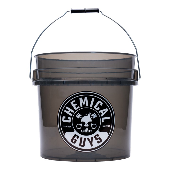 Seau de Détail Transparent Renforcé ACC108 - 4,25 Gal, Smoked Obsidian Black - Chemical Guys